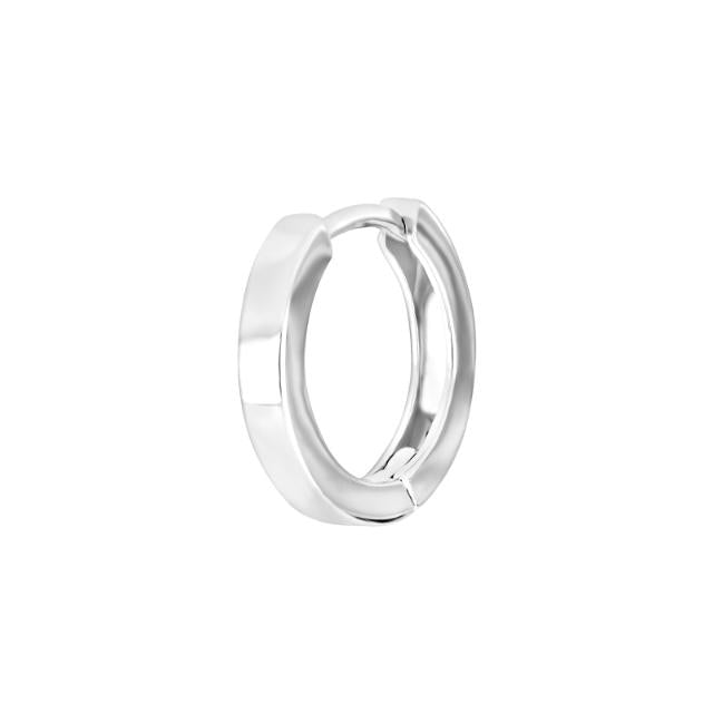 Son of Noa creol i rhodineret sølv 15 mm fra Nordahl Andersen – maskulin og blank ørering i tidløst rundet design.